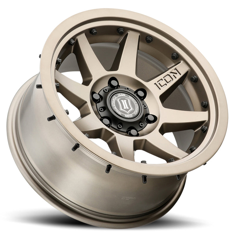 ICON Rebound Pro 17x8.5 5x5 -6mm Offset 4.5in BS 71.5mm Bore Bronze Wheel | icon-rebound-pro-17x8-5-5x5-6mm-offset-4-5in-bs-71-5mm-bore-bronze-wheel | Wheels - Cast | ICON