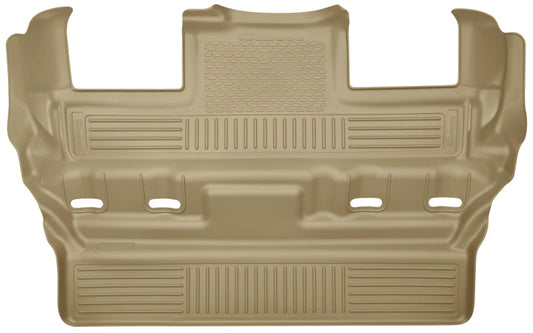 Husky Liners 2015 GM Escalade/Tahoe/Yukon WeatherBeater Tan 3rd Seat (Bucket 2nd) Floor Liner | husky-liners-2015-gm-escalade-tahoe-yukon-weatherbeater-tan-3rd-seat-bucket-2nd-floor-liner | Floor Mats - Rubber | Husky Liners