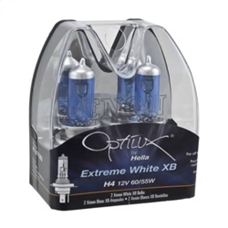 Hella Optilux 12V 60/55W H4/9003 P43t Extreme White XB Bulb (Pair) | hella-optilux-12v-60-55w-h4-9003-p43t-extreme-white-xb-bulb-pair | Bulbs | Hella