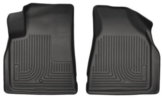 Husky Liners 09-14 Chevy Traverse/07-14 GMC Acadia Weatherbeater Black Front Floor Liners | husky-liners-09-14-chevy-traverse-07-14-gmc-acadia-weatherbeater-black-front-floor-liners | Floor Mats - Rubber | Husky Liners