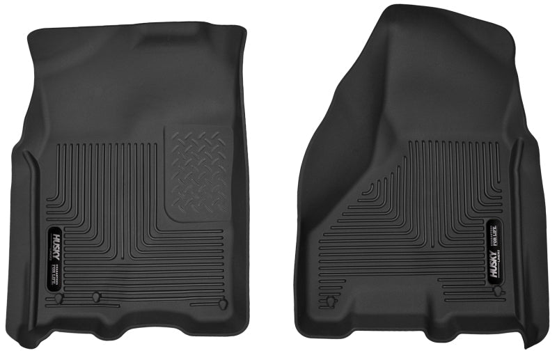 Husky Liners 12-13 Dodge Ram 1500/ 12 2500 & 3500 X-Act Contour Black Front Floor Liners | husky-liners-12-13-dodge-ram-1500-12-2500-3500-x-act-contour-black-front-floor-liners | Floor Mats - Rubber | Husky Liners