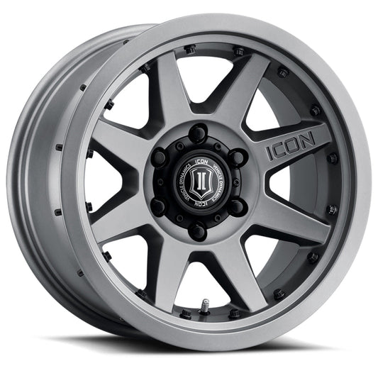 ICON Rebound Pro 17x8.5 6x5.5 0mm Offset 4.75in BS 106.1mm Bore Titanium Wheel | icon-rebound-pro-17x8-5-6x5-5-0mm-offset-4-75in-bs-106-1mm-bore-titanium-wheel | Wheels - Cast | ICON