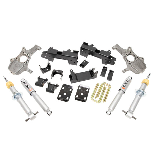 Belltech LOWERING KIT 2019 Chevrolet Silverado / GMC Sierra 1500 2WD All Cab - 2-4in Fr / 6in R | belltech-lowering-kit-2019-chevrolet-silverado-gmc-sierra-1500-2wd-all-cab-2-4in-fr-6in-r | Lowering Kits | Belltech