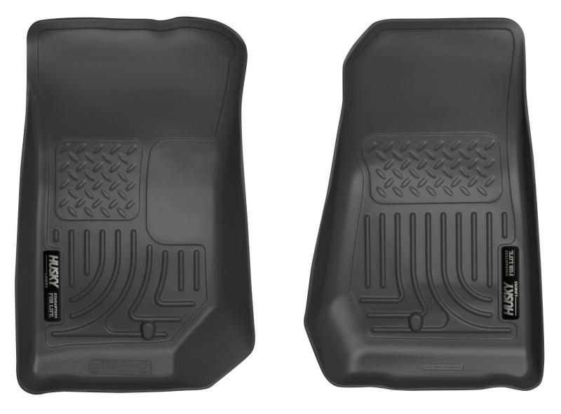 Husky Liners 07-12 Jeep Wrangler WeatherBeater Black Floor Liners | husky-liners-07-12-jeep-wrangler-weatherbeater-black-floor-liners | Floor Mats - Rubber | Husky Liners