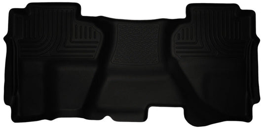 Husky Liners 07-13 Chevrolet Silverado 1500 Ext Cab WeatherBeater Black 2nd Seat Floor Liners | husky-liners-07-13-chevrolet-silverado-1500-ext-cab-weatherbeater-black-2nd-seat-floor-liners | Floor Mats - Rubber | Husky Liners