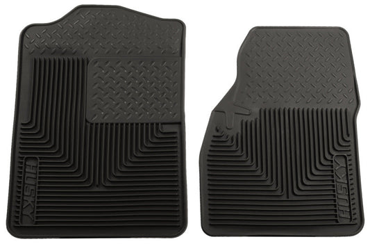 Husky Liners 94-01 Dodge Ram 1500/2500/3500/80-96 Ford Bronco Heavy Duty Black Front Floor Mats | husky-liners-94-01-dodge-ram-1500-2500-3500-80-96-ford-bronco-heavy-duty-black-front-floor-mats | Floor Mats - Rubber | Husky Liners