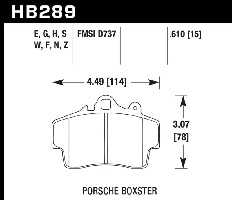 Hawk Porsche HPS Street Front Brake Pads | hawk-porsche-hps-street-front-brake-pads | Brake Pads - Performance | Hawk Performance