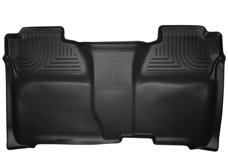 Husky Liners 14 Chevrolet Silverado 1500/GMC Sierra 1500 WeatherBeater Black 2nd Seat Floor Liners | husky-liners-14-chevrolet-silverado-1500-gmc-sierra-1500-weatherbeater-black-2nd-seat-floor-liners | Floor Mats - Rubber | Husky Liners