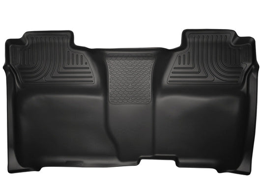 Husky Liners 14 Chevrolet Silverado 1500/GMC Sierra 1500 WeatherBeater Black 2nd Seat Floor Liners | husky-liners-14-chevrolet-silverado-1500-gmc-sierra-1500-weatherbeater-black-2nd-seat-floor-liners | Floor Mats - Rubber | Husky Liners