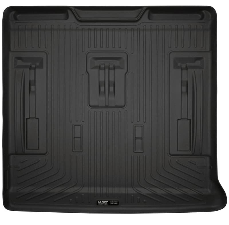 Husky Liners 07-13 GM Escalade/Suburban/Yukon WeatherBeater Black Rear Cargo Liners | husky-liners-07-13-gm-escalade-suburban-yukon-weatherbeater-black-rear-cargo-liners | Floor Mats - Rubber | Husky Liners