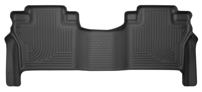 Husky Liners 2016 Nissan Titan XD Crew Cab WeatherBeater 2nd Row Black Floor Liners | husky-liners-2016-nissan-titan-xd-crew-cab-weatherbeater-2nd-row-black-floor-liners | Floor Mats - Rubber | Husky Liners