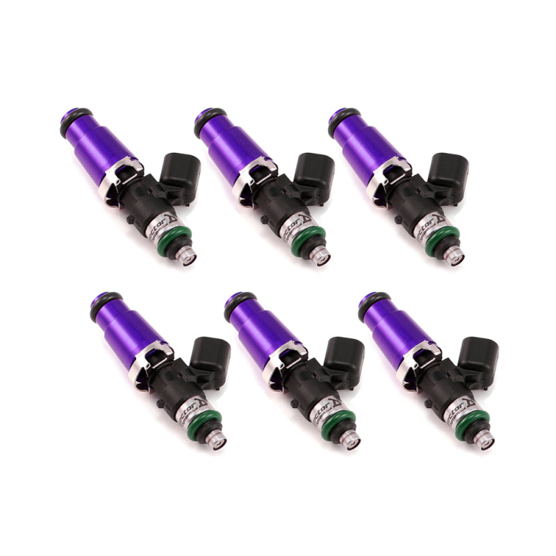 Injector Dynamics 1340cc Injectors-60mm Length-14mm Purp Top-14mm Low O-Ring(Mach to 11mm)(Set of 6) | injector-dynamics-1340cc-injectors-60mm-length-14mm-purp-top-14mm-low-o-ringmach-to-11mmset-of-6 | Fuel Injector Sets - 6Cyl | Injector Dynamics