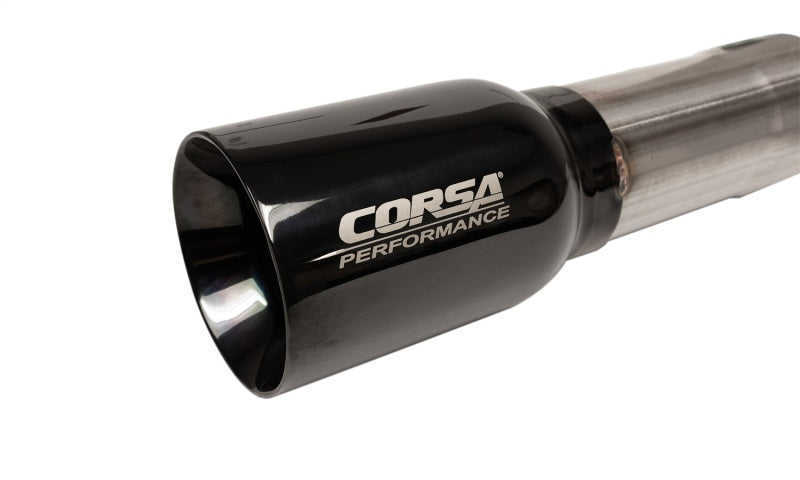 Corsa 07-18 Jeep Wrangler JKU 3.6L/3.8L 2.75in Sport Cat-Back Exhaust w/ 4in American Flag  BlacTips | corsa-07-18-jeep-wrangler-jku-3-6l-3-8l-2-75in-sport-cat-back-exhaust-w-4in-american-flag-blactips | Catback | CORSA Performance