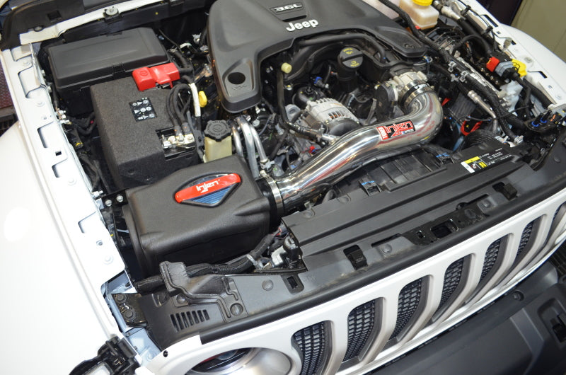 Injen 2018+ Jeep Wrangler JL V6-3.6L Wrinkle Black Power-Flow Air Intake System | injen-2018-jeep-wrangler-jl-v6-3-6l-wrinkle-black-power-flow-air-intake-system | Cold Air Intakes | Injen