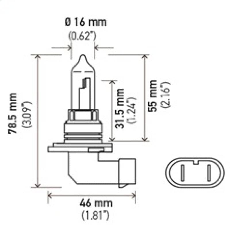 Hella Optilux HB3 9005 12V/65W XY Xenon Yellow Bulb | hella-optilux-hb3-9005-12v-65w-xy-xenon-yellow-bulb | Bulbs | Hella