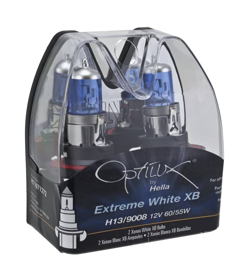 Hella Optilux H13/9008 12V 60/55W XB Xenon White Bulbs (Pair) | hella-optilux-h13-9008-12v-60-55w-xb-xenon-white-bulbs-pair | Bulbs | Hella