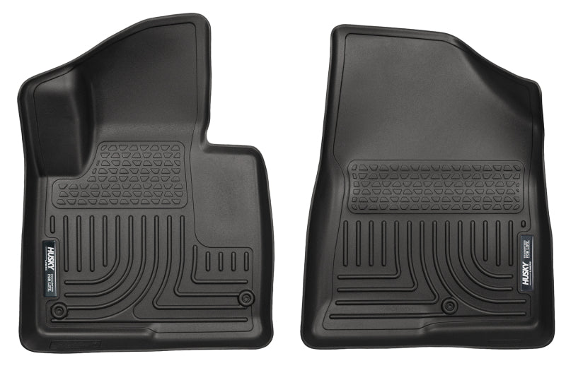 Husky Liners 13-15 Hyundai Sante Fe Sport/Sport 2.0T WeatherBeater Front Row Black Floor Liners | husky-liners-13-15-hyundai-sante-fe-sport-sport-2-0t-weatherbeater-front-row-black-floor-liners | Floor Mats - Rubber | Husky Liners