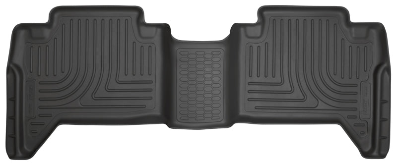 Husky Liners 2016 Toyota Tacoma Crew Cab WeatherBeater 2nd Row Black Floor Liners | husky-liners-2016-toyota-tacoma-crew-cab-weatherbeater-2nd-row-black-floor-liners | Floor Mats - Rubber | Husky Liners