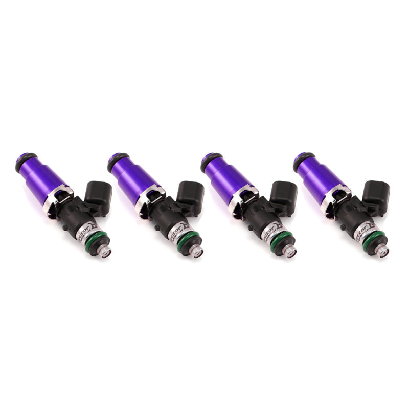 Injector Dynamics 1340cc Injectors - 60mm Length - 14mm Purple Top - 14mm Lower O-Ring (Set of 4) | injector-dynamics-1340cc-injectors-60mm-length-14mm-purple-top-14mm-lower-o-ring-set-of-4 | Fuel Injector Sets - 4Cyl | Injector Dynamics