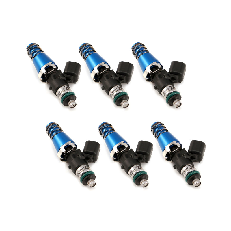 Injector Dynamics 1700cc Injectors - 60mm Length - 11mm Blue Top - 14mm Lower O-Ring (Set of 6) | injector-dynamics-1700cc-injectors-60mm-length-11mm-blue-top-14mm-lower-o-ring-set-of-6 | Fuel Injector Sets - 6Cyl | Injector Dynamics