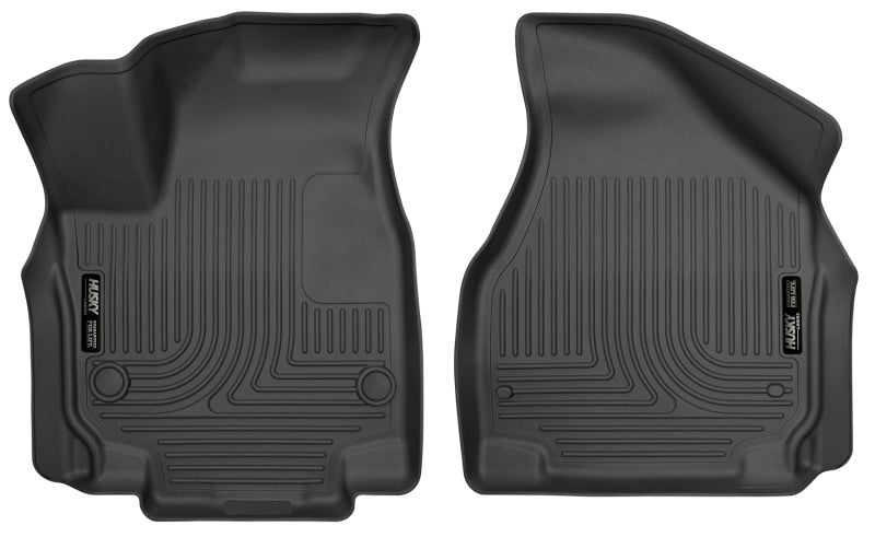 Husky Liners 2017 Chrysler Pacifica WeatherBeater Front Row Black Floor Liners | husky-liners-2017-chrysler-pacifica-weatherbeater-front-row-black-floor-liners | Floor Mats - Rubber | Husky Liners