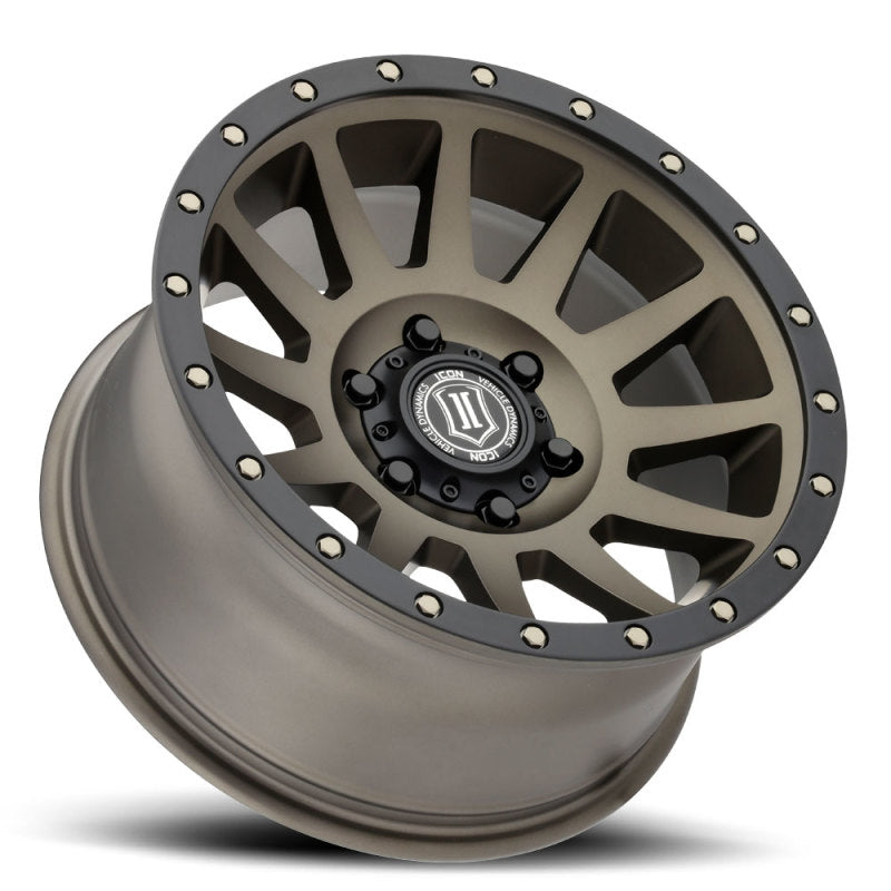 ICON Compression 17x8.5 6x135 6mm Offset 5in BS 87.1mm Bore Bronze Wheel | icon-compression-17x8-5-6x135-6mm-offset-5in-bs-87-1mm-bore-bronze-wheel | Wheels - Cast | ICON