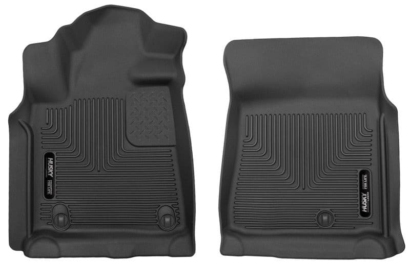 Husky Liners 07-11 Toyota Tundra Pickup(Crew / Ext / Std Cab) X-Act Contour Black Front Floor Liners | husky-liners-07-11-toyota-tundra-pickupcrew-ext-std-cab-x-act-contour-black-front-floor-liners | Floor Mats - Rubber | Husky Liners