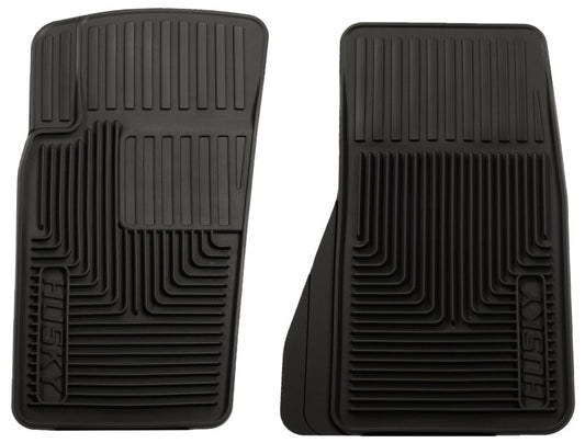 Husky Liners 07-11 Jeep Wrangler (Base/Unlimited)/02-07 Liberty Heavy Duty Black Front Floor Mats | husky-liners-07-11-jeep-wrangler-base-unlimited-02-07-liberty-heavy-duty-black-front-floor-mats | Floor Mats - Rubber | Husky Liners