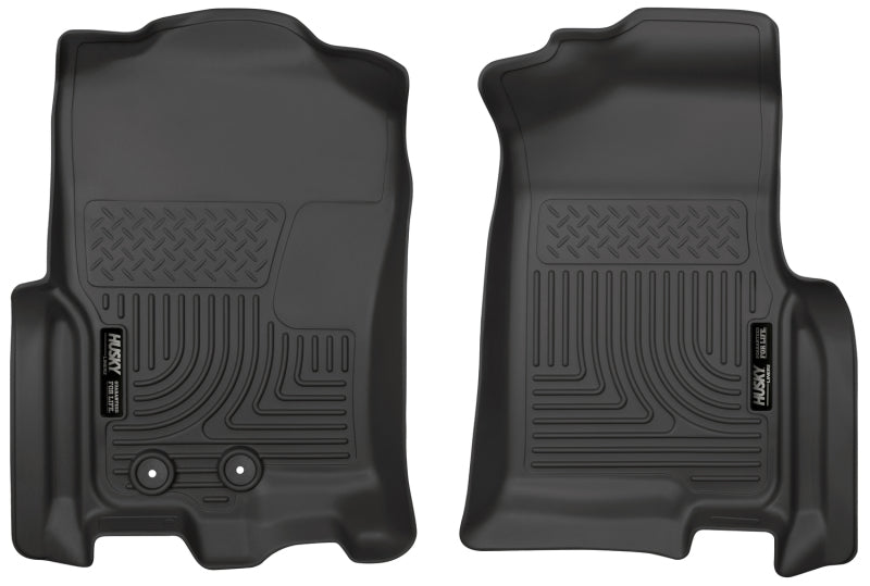Husky Liners 2015 Ford Expedition/Lincoln Navigator WeatherBeater Front Black Floor Liners | husky-liners-2015-ford-expedition-lincoln-navigator-weatherbeater-front-black-floor-liners | Floor Mats - Rubber | Husky Liners