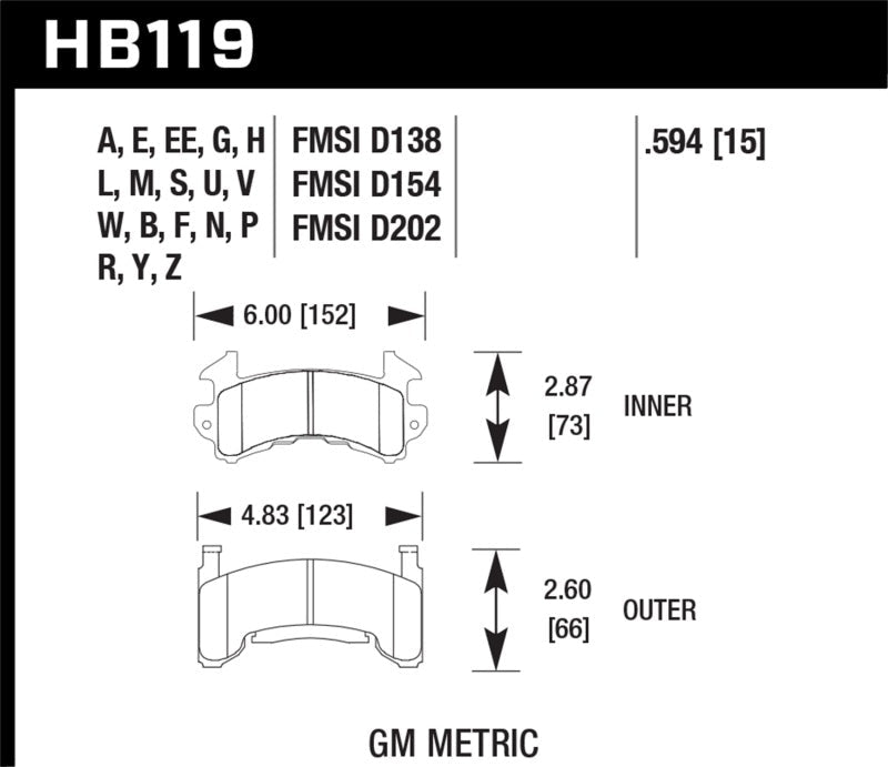Hawk 1978-1979 Buick Century Custom HPS 5.0 Front Brake Pads | hawk-1978-1979-buick-century-custom-hps-5-0-front-brake-pads | Brake Pads - Performance | Hawk Performance