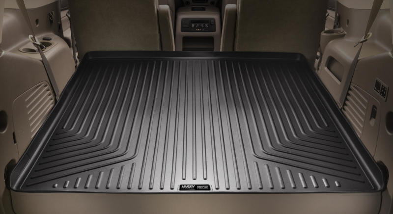 Husky Liners 2021 Suburban/Yukon XL Weatherbeater Cargo Liner Behind 2rd Row Over Folded 3rd Row BLK | husky-liners-2021-suburban-yukon-xl-weatherbeater-cargo-liner-behind-2rd-row-over-folded-3rd-row-blk | Floor Mats - Rubber | Husky Liners