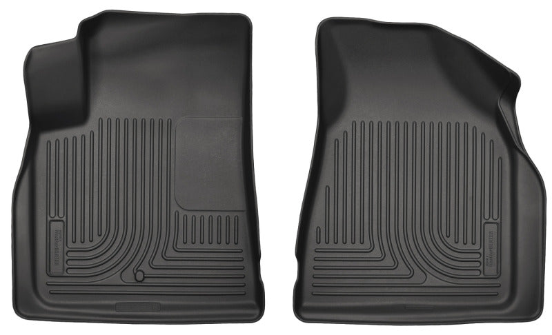 Husky Liners 09-14 Chevy Traverse/07-14 GMC Acadia Weatherbeater Black Front Floor Liners | husky-liners-09-14-chevy-traverse-07-14-gmc-acadia-weatherbeater-black-front-floor-liners | Floor Mats - Rubber | Husky Liners