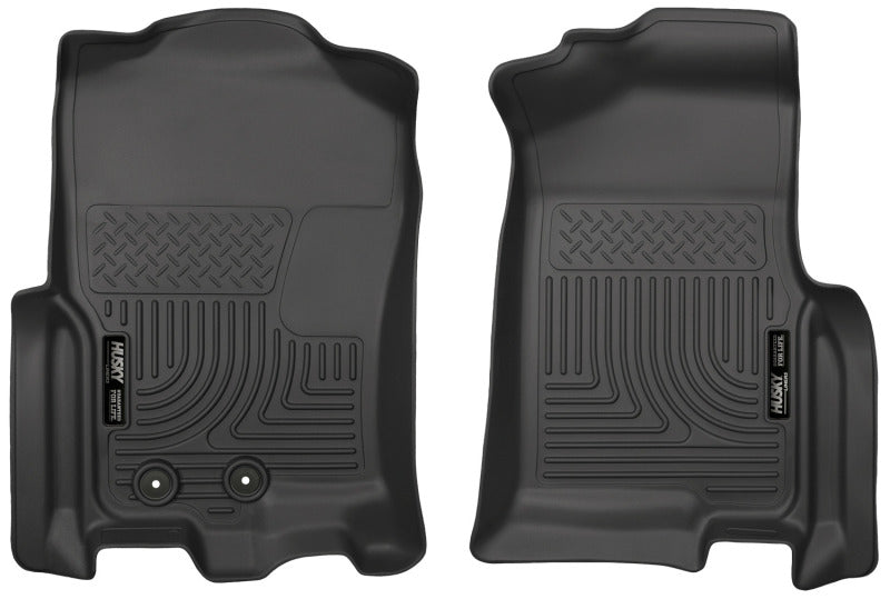 Husky Liners 2015 Ford Expedition/Lincoln Navigator WeatherBeater Front Black Floor Liners | husky-liners-2015-ford-expedition-lincoln-navigator-weatherbeater-front-black-floor-liners | Floor Mats - Rubber | Husky Liners