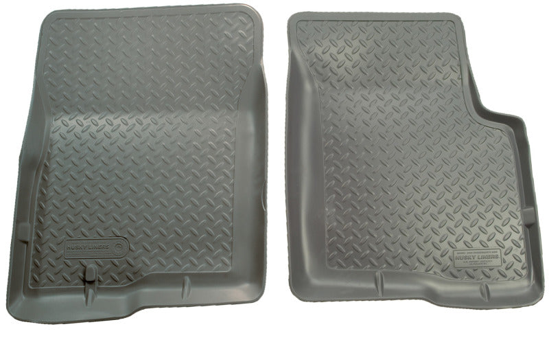 Husky Liners 05-12 Nissan Frontier/11-12 Suzuki Equator Ext Crew Cab Classic Style Gray Floor Liners | husky-liners-05-12-nissan-frontier-11-12-suzuki-equator-ext-crew-cab-classic-style-gray-floor-liners | Floor Mats - Rubber | Husky Liners