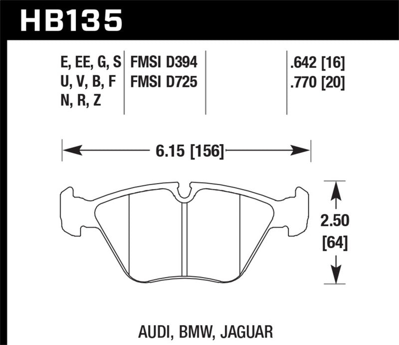 Hawk 91-93 BMW M5/95-02 DTC-70 Race Front Brake Pads | hawk-91-93-bmw-m5-95-02-dtc-70-race-front-brake-pads | Brake Pads - Racing | Hawk Performance