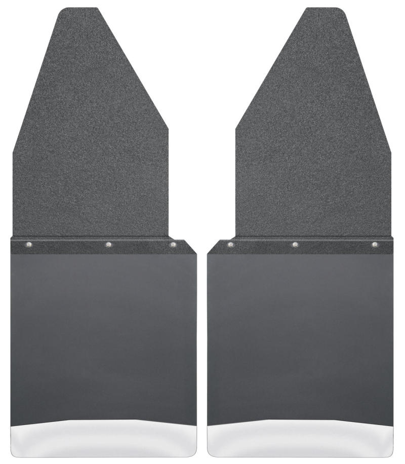 Husky Liners Ford 88-16 F-150/88-99 F-250 12in W Black Top SS Weight Kick Back Front Mud Flaps | husky-liners-ford-88-16-f-150-88-99-f-250-12in-w-black-top-ss-weight-kick-back-front-mud-flaps | Mud Flaps | Husky Liners