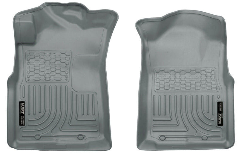 Husky Liners 05-15 Toyota Tacoma Crew/Extended/Standard Cab WeatherBeater Front Grey Floor Liners | husky-liners-05-15-toyota-tacoma-crew-extended-standard-cab-weatherbeater-front-grey-floor-liners | Floor Mats - Rubber | Husky Liners