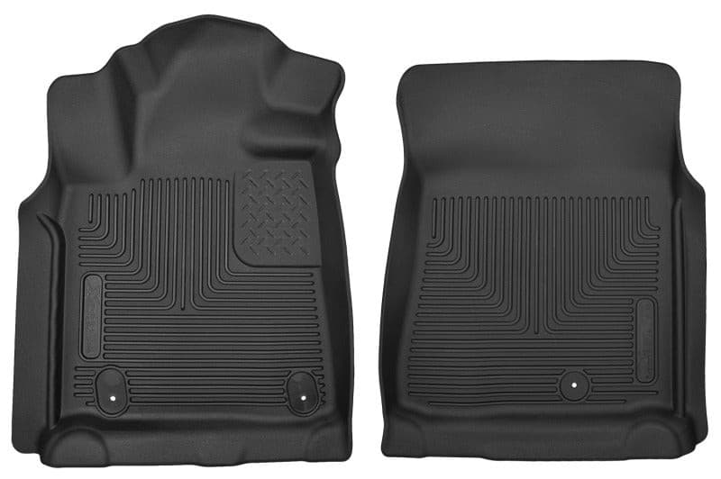 Husky Liners 07-11 Toyota Tundra Pickup(Crew / Ext / Std Cab) X-Act Contour Black Front Floor Liners | husky-liners-07-11-toyota-tundra-pickupcrew-ext-std-cab-x-act-contour-black-front-floor-liners | Floor Mats - Rubber | Husky Liners