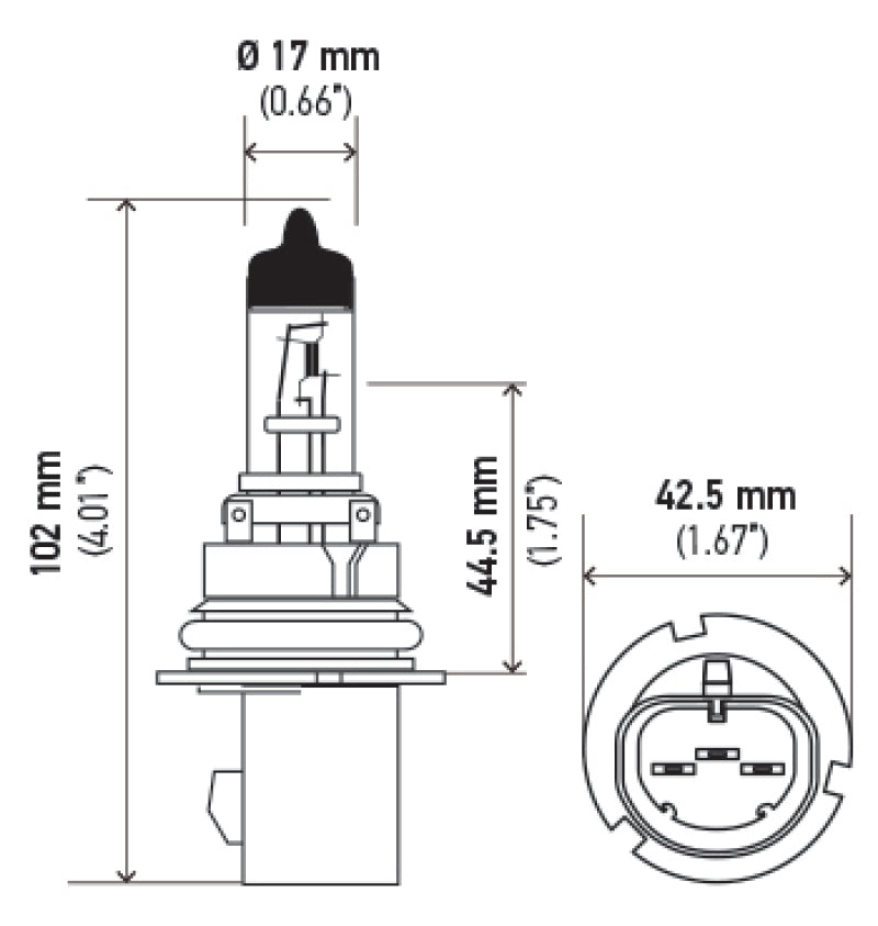 Hella 9007 HB5 12V 65/55W Halogen Bulb PX29t | hella-9007-hb5-12v-65-55w-halogen-bulb-px29t | Bulbs | Hella