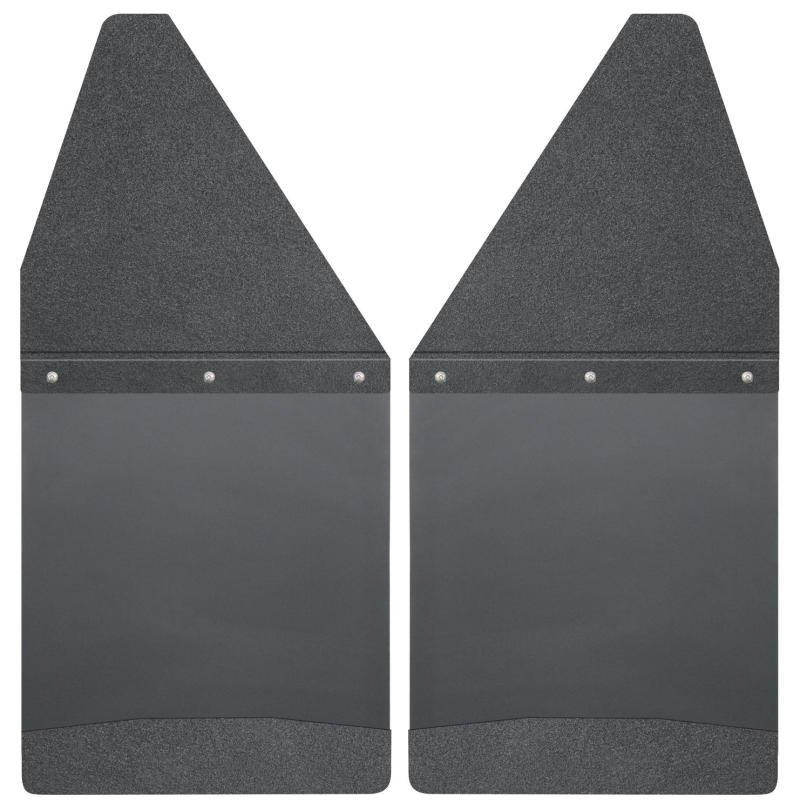 Husky Liners GM 99-16 Silverado/Sierra 12in W Black Top & Weight Kick Back Front Mud Flaps | husky-liners-gm-99-16-silverado-sierra-12in-w-black-top-weight-kick-back-front-mud-flaps | Mud Flaps | Husky Liners