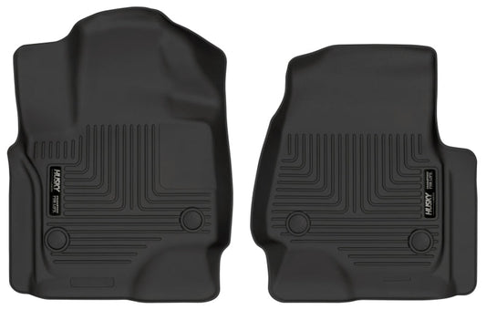 Husky Liners 2018+ Ford Expedition WeatherBeater Black Front Floor Liners | husky-liners-2018-ford-expedition-weatherbeater-black-front-floor-liners | Floor Mats - Rubber | Husky Liners