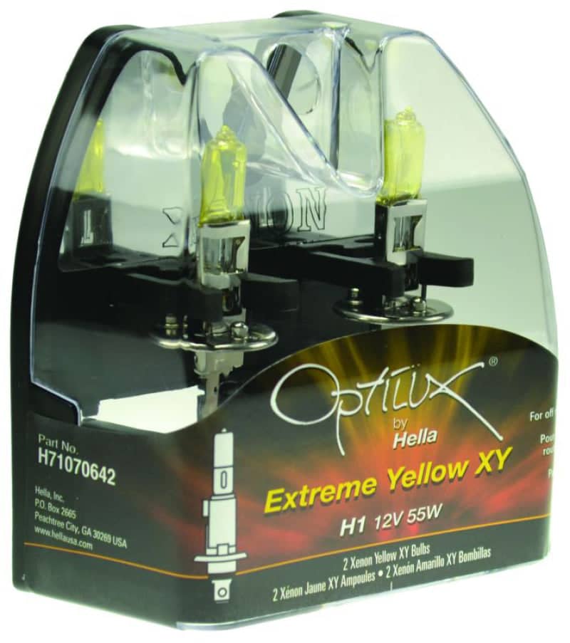 Hella Optilux H1 12V/55W XY Yellow Bulb | hella-optilux-h1-12v-55w-xy-yellow-bulb | Bulbs | Hella