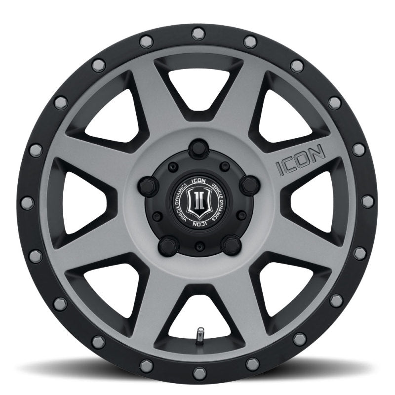 ICON Rebound 18x9 5x150 25mm Offset 6in BS 110.1mm Bore Titanium Wheel | icon-rebound-18x9-5x150-25mm-offset-6in-bs-110-1mm-bore-titanium-wheel | Wheels - Cast | ICON