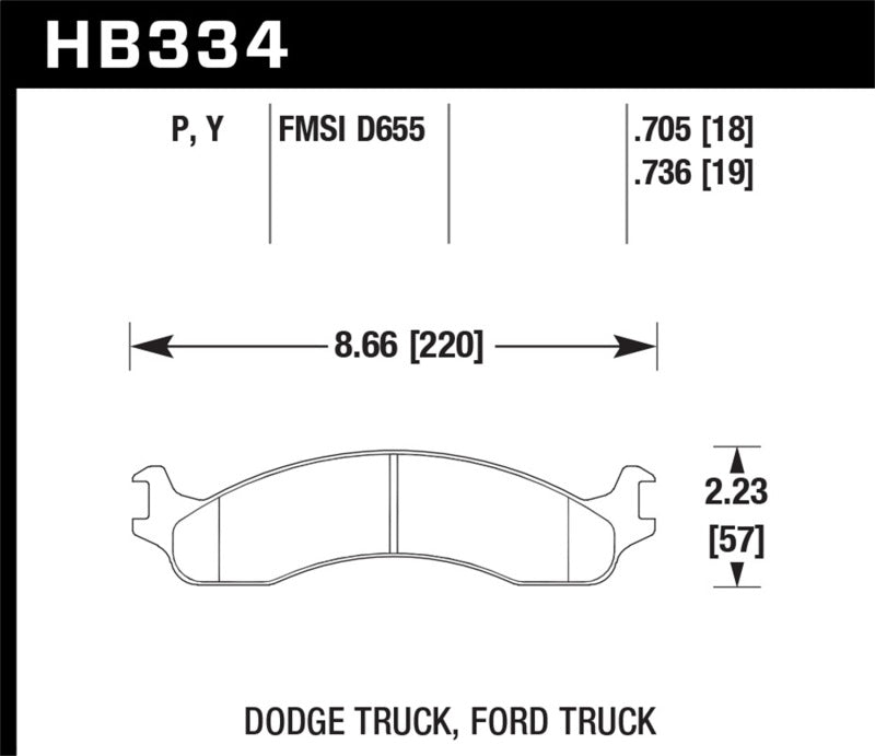 Hawk 99 Ford E-250 Super Duty Front Brake Pads | hawk-99-ford-e-250-super-duty-front-brake-pads | Brake Pads - Performance | Hawk Performance