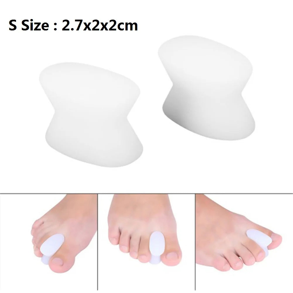 1 Pair Silicone Bone Thumb Orthotics Corrector Hallux Valgus Toe Separator Feet Care Thumb Orthotics Foot Care Tools 2020 S/L