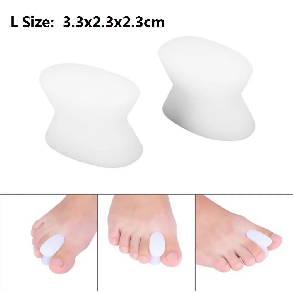 1 Pair Silicone Bone Thumb Orthotics Corrector Hallux Valgus Toe Separator Feet Care Thumb Orthotics Foot Care Tools 2020 S/L