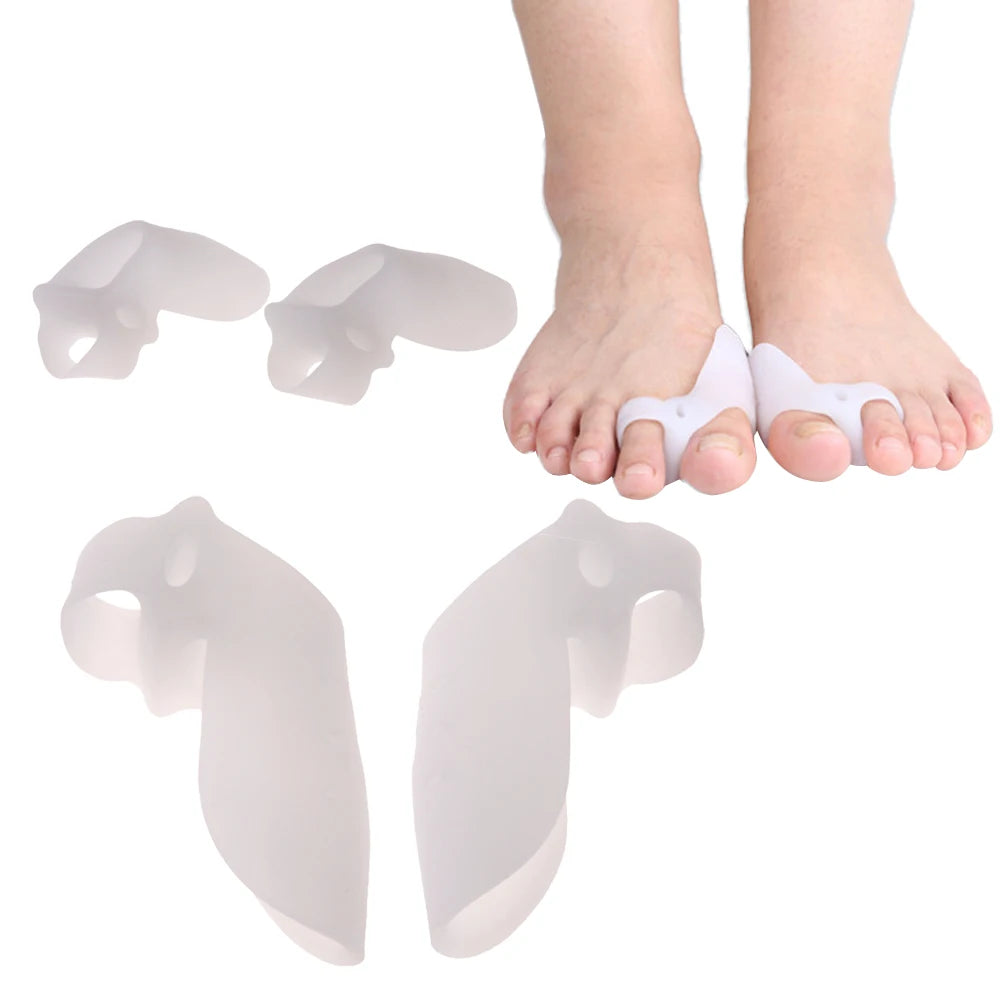 1 Pair Silicone Bone Thumb Orthotics Corrector Hallux Valgus Toe Separator Feet Care Thumb Orthotics Foot Care Tools 2020 S/L