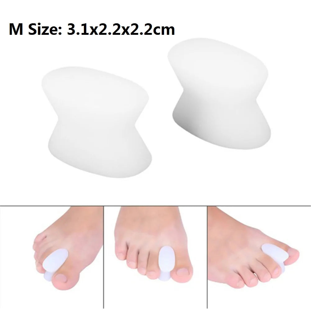 1 Pair Silicone Bone Thumb Orthotics Corrector Hallux Valgus Toe Separator Feet Care Thumb Orthotics Foot Care Tools 2020 S/L