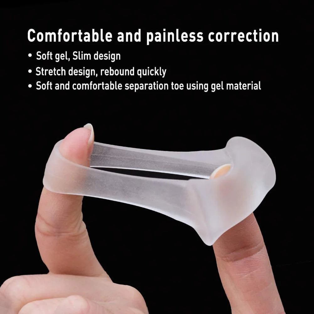 1 Pair Silicone Bone Thumb Orthotics Corrector Hallux Valgus Toe Separator Feet Care Thumb Orthotics Foot Care Tools 2020 S/L