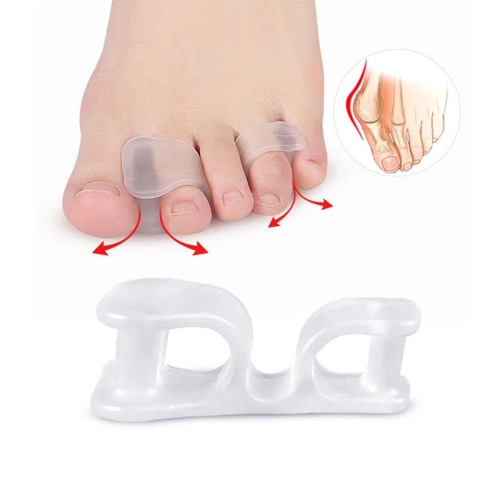 1 Pair Silicone Bone Thumb Orthotics Corrector Hallux Valgus Toe Separator Feet Care Thumb Orthotics Foot Care Tools 2020 S/L